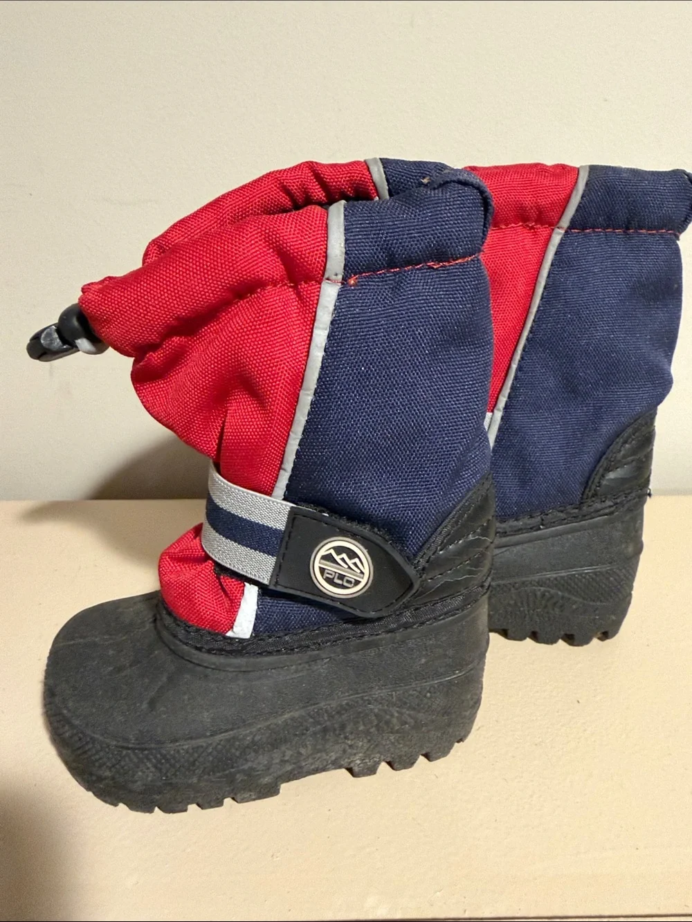 The Children's Place Red and Navy Kids Snow Boots